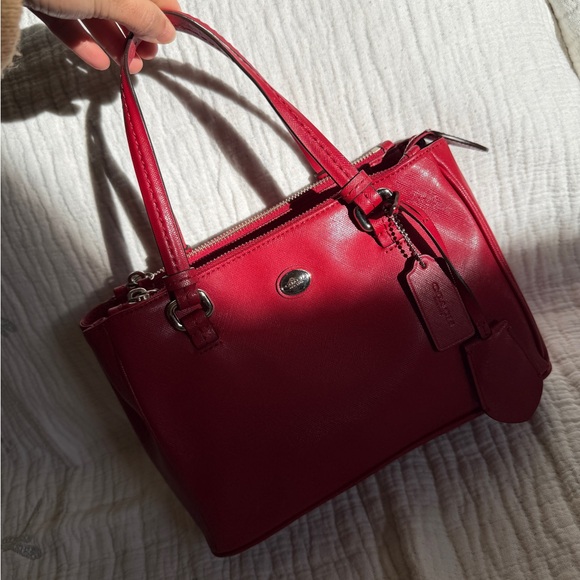 Coach Red Leather Mini Satchel – Classic Design - Picture 15 of 16